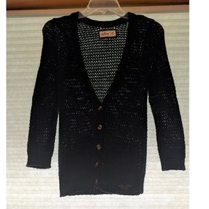 Hollister navy cardigan